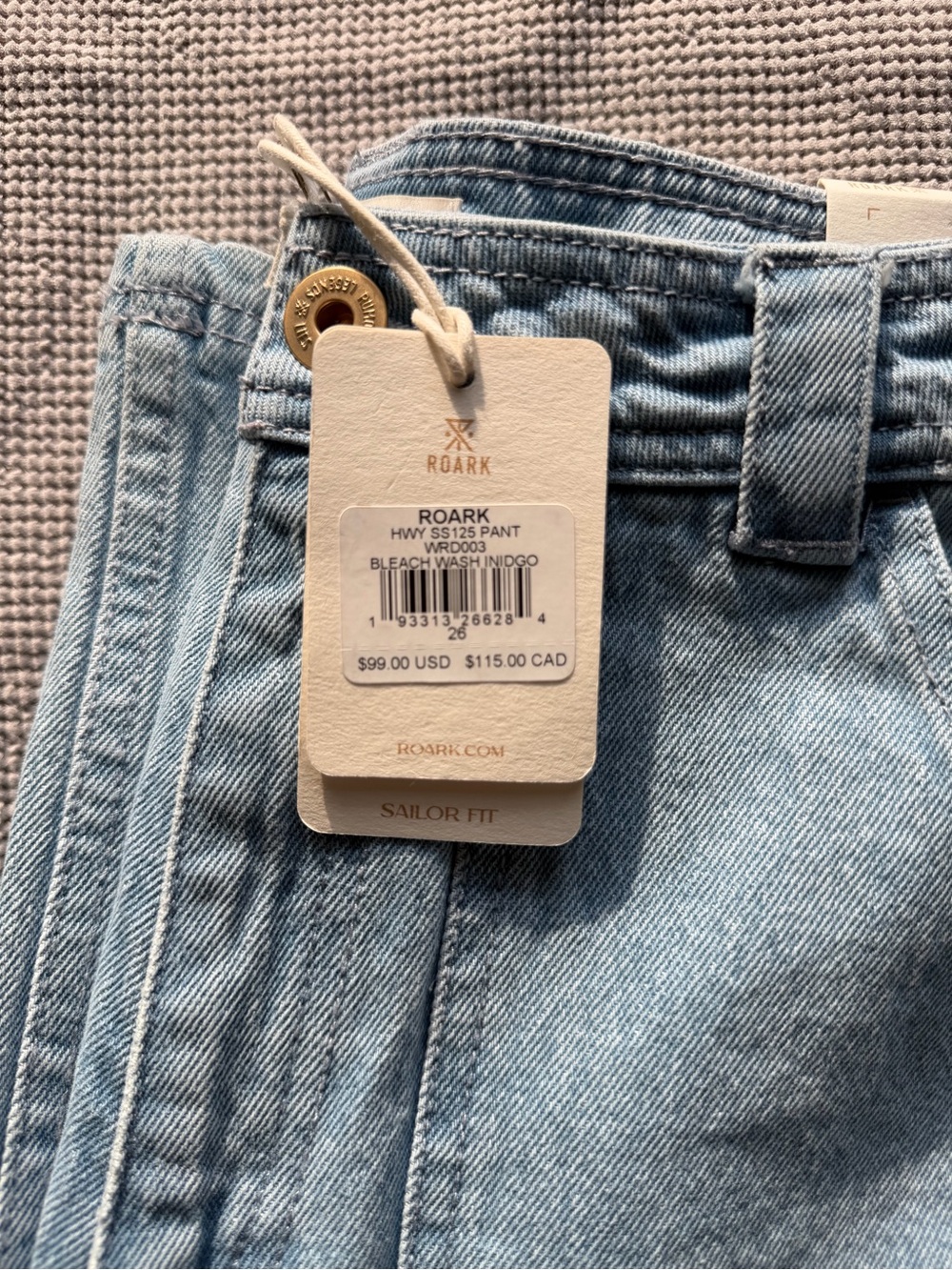 Roark Light Blue Wide-Leg Utility Jeans - Picture 4 of 4